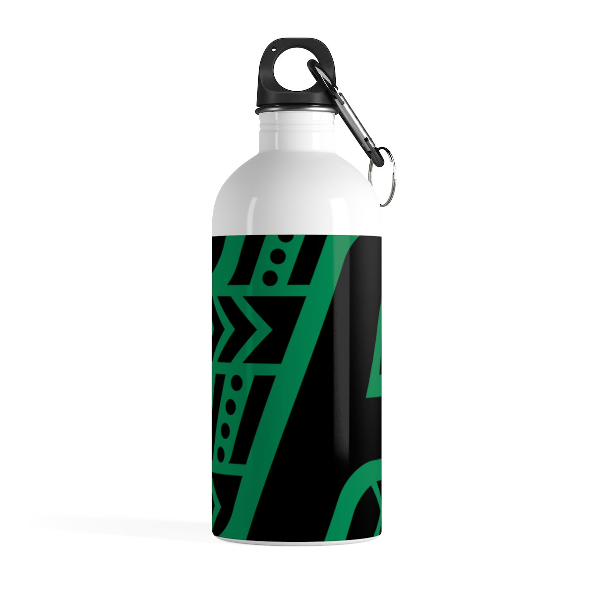 Stainless Steel Water Bottle (Black & Green)