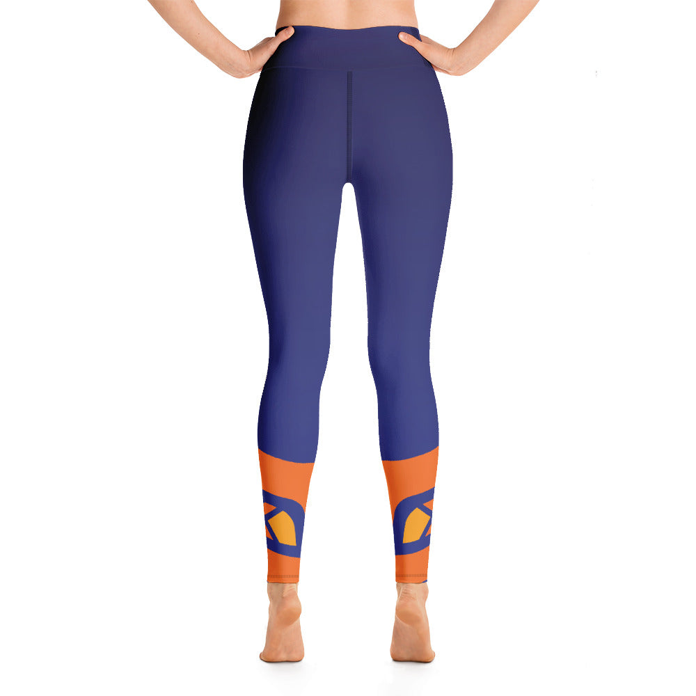 Raised Waist Leggings (LL-Blue)