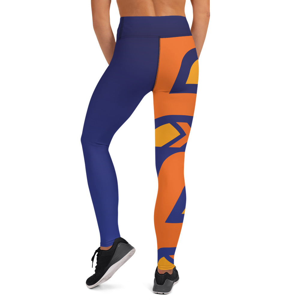 Raised Waist Leggings (SL-Blue)