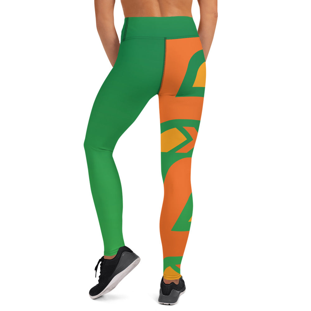 Raised Waist Leggings (SL-Green)