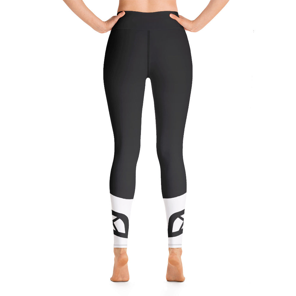 Raised Waist Leggings (LL-Black/White)