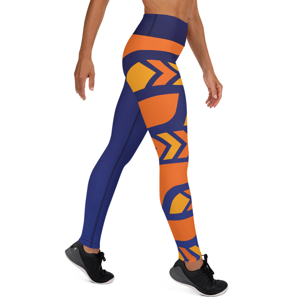 Raised Waist Leggings (SL-Blue)